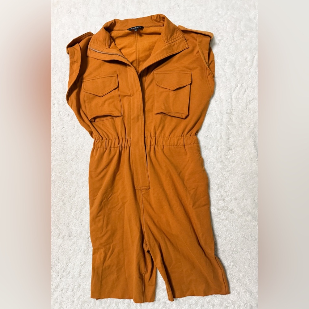 STRUT & BOLT Cut Off Utility Soft Cut Off Shorts Romper